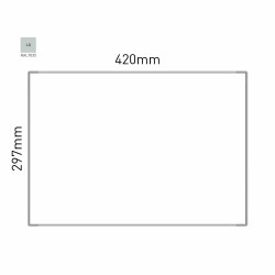 Cartello modulare intercambiabile a parete signcode color wall 297x420 mm HxB LG-grigio chiaro-RAL7035 Cartello modulare intercambiabile a parete signcode color wall 297x420 mm HxB LG-grigio chiaro-RAL7035