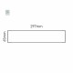 Cartello modulare intercambiabile a parete signcode color wall 65x297 mm HxB LG-grigio chiaro-RAL7035