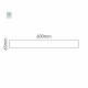 Cartello modulare intercambiabile a parete signcode color wall 65x600 mm HxB LG-grigio chiaro-RAL7035
