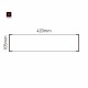 Cartello modulare intercambiabile a parete signcode color wall 105x420 mm HxB BR-marrone-RAL8019