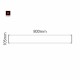 Cartello modulare intercambiabile a parete signcode color wall 105x800 mm HxB BR-marrone-RAL8019