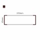 Cartello modulare intercambiabile a parete signcode color wall 65x210 mm HxB BR-marrone-RAL8019