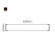 Cartello modulare intercambiabile a parete signcode color wall 65x420 mm HxB BR-marrone-RAL8019