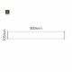 Cartello modulare intercambiabile a parete signcode color wall 105x800 mm HxB AC-antracite-RAL7016