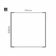 Cartello modulare intercambiabile a parete signcode color wall 210x210 mm HxB AC-antracite-RAL7016