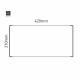 Cartello modulare intercambiabile a parete signcode color wall 210x420 mm HxB AC-antracite-RAL7016
