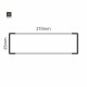 Cartello modulare intercambiabile a parete signcode color wall 65x210 mm HxB AC-antracite-RAL7016