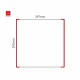 Cartello modulare intercambiabile a parete signcode color wall 297x297 mm HxB RE-rosso-RAL3020