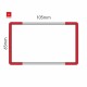 Cartello modulare intercambiabile a parete signcode color wall 65x105 mm HxB RE-rosso-RAL3020