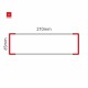 Cartello modulare intercambiabile a parete signcode color wall 65x210 mm HxB RE-rosso-RAL3020