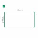 Cartello modulare intercambiabile a parete signcode color wall 210x420 mm HxB GR-verde-RAL6024