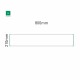 Cartello modulare intercambiabile a parete signcode color wall 210x800 mm HxB GR-verde-RAL6024