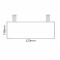 Cartello modulare intercambiabile con sistema a soffitto signcode ceiling 148x420 mm HxB