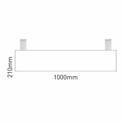 Cartello modulare intercambiabile con sistema a soffitto signcode ceiling 210x1000 mm HxB Cartello modulare intercambiabile con sistema a soffitto signcode ceiling 210x1000 mm HxB