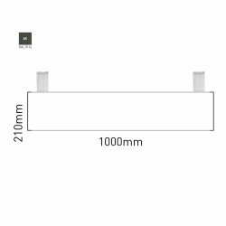 Cartello modulare intercambiabile con sistema a soffitto signcode color ceiling 210x1000 mm HxB AC-antracite-RAL7016 Cartello modulare intercambiabile con sistema a soffitto signcode color ceiling 210x1000 mm HxB AC-antracite-RAL7016