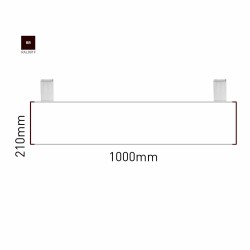 Cartello modulare intercambiabile con sistema a soffitto signcode color ceiling 210x1000 mm HxB BR-marrone-RAL8019 Cartello modulare intercambiabile con sistema a soffitto signcode color ceiling 210x1000 mm HxB BR-marrone-RAL8019