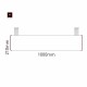 Cartello modulare intercambiabile con sistema a soffitto signcode color ceiling 210x1000 mm HxB BR-marrone-RAL8019