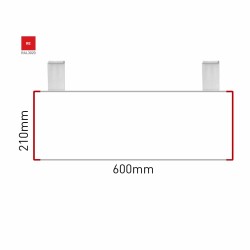 Cartello modulare intercambiabile con sistema a soffitto signcode color ceiling 210x600 mm HxB RE-rosso-RAL3020 Cartello modulare intercambiabile con sistema a soffitto signcode color ceiling 210x600 mm HxB RE-rosso-RAL3020