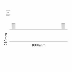Cartello modulare intercambiabile con sistema a soffitto signcode color ceiling 210x1000 mm HxB WH-bianco-RAL9016 Cartello modulare intercambiabile con sistema a soffitto signcode color ceiling 210x1000 mm HxB WH-bianco-RAL9016