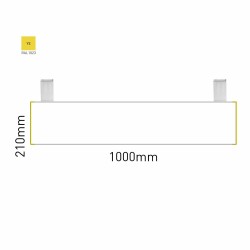 Cartello modulare intercambiabile con sistema a soffitto signcode color ceiling 210x1000 mm HxB YE-giallo-RAL1023 Cartello modulare intercambiabile con sistema a soffitto signcode color ceiling 210x1000 mm HxB YE-giallo-RAL1023