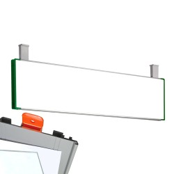 Cartello modulare intercambiabile con sistema a soffitto signcode color ceiling 210x1000 mm HxB GR-verde-RAL6024 Cartello modulare intercambiabile con sistema a soffitto signcode color ceiling 210x1000 mm HxB GR-verde-RAL6024