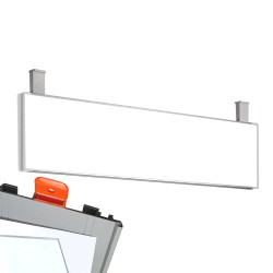 Cartello modulare intercambiabile con sistema a soffitto signcode color ceiling 210x420 mm HxB LG-grigio chiaro-RAL7035 Cartello modulare intercambiabile con sistema a soffitto signcode color ceiling 210x420 mm HxB LG-grigio chiaro-RAL7035