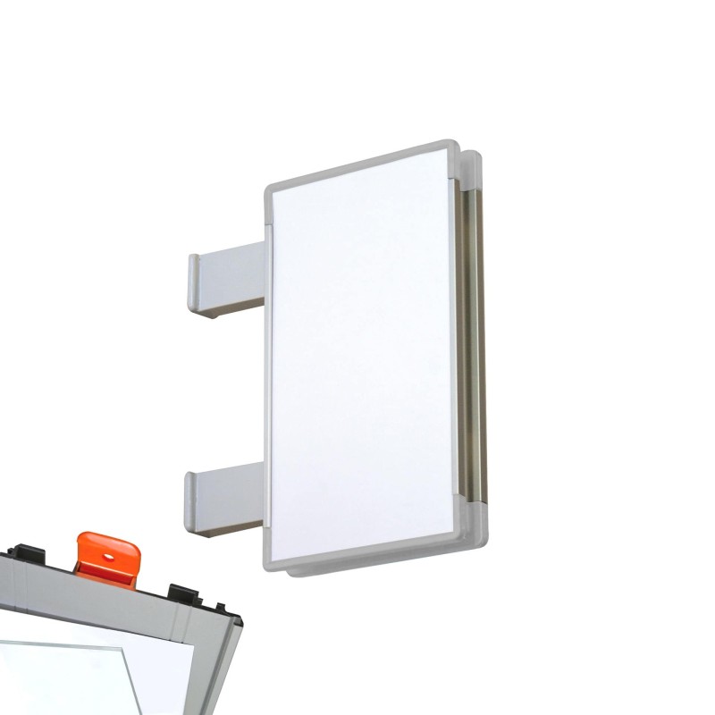 Cartello modulare intercambiabile con sistema a bandiera signcode color flag 297x148 mm HxB LG-grigio chiaro-RAL7035