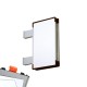 Cartello modulare intercambiabile con sistema a bandiera signcode color flag 297x148 mm HxB BR-marrone-RAL8019