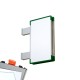 Cartello modulare intercambiabile con sistema a bandiera signcode color flag 297x148 mm HxB GR-verde-RAL6024