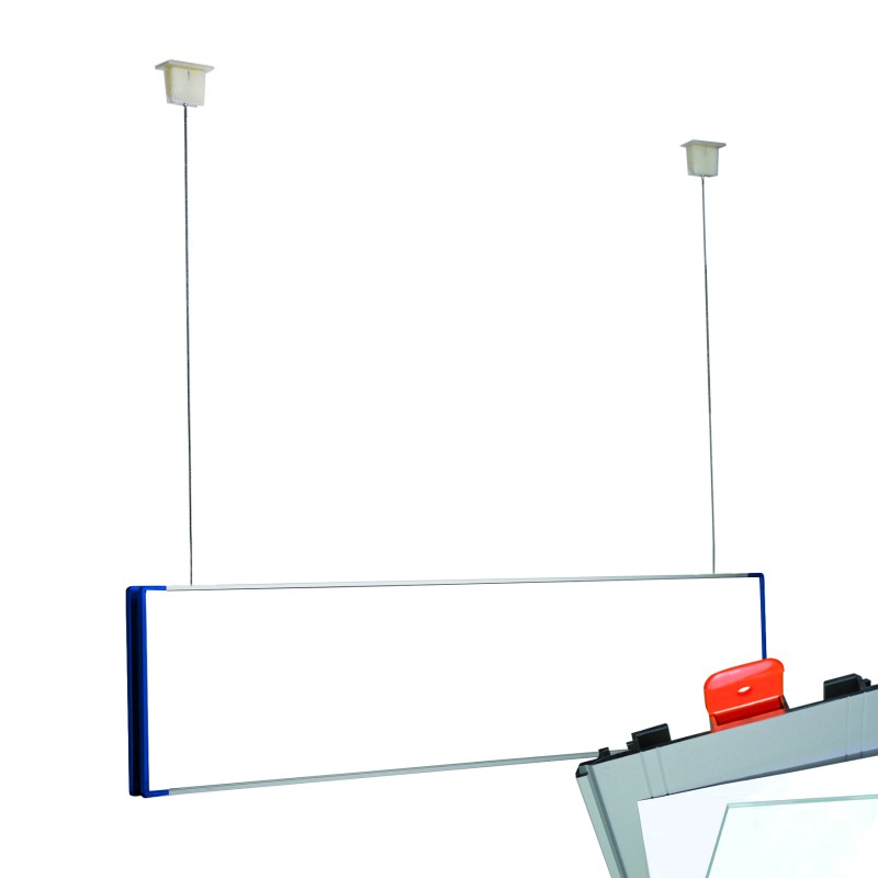 Cartello modulare intercambiabile a sospensione signcode color suspension 105x420 mm HxB BL-blu-RAL5005 Cartello modulare intercambiabile a sospensione signcode color suspension 105x420 mm HxB BL-blu-RAL5005