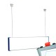 Cartello modulare intercambiabile a sospensione signcode color suspension 105x420 mm HxB BL-blu-RAL5005 Cartello modulare intercambiabile a sospensione signcode color suspension 105x420 mm HxB BL-blu-RAL5005
