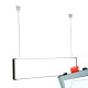 Cartello modulare intercambiabile a sospensione signcode color suspension 210x420 mm HxB BR-marrone-RAL8019