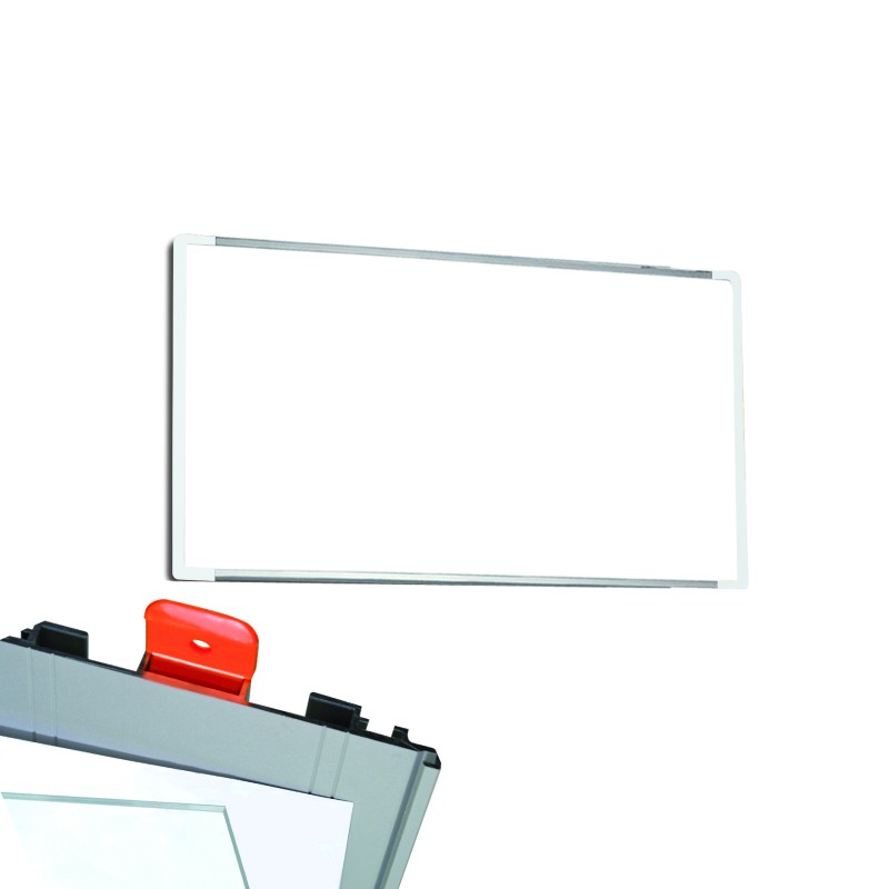 Cartello modulare intercambiabile a parete signcode color wall 105x420 mm HxB WH-bianco-RAL9016