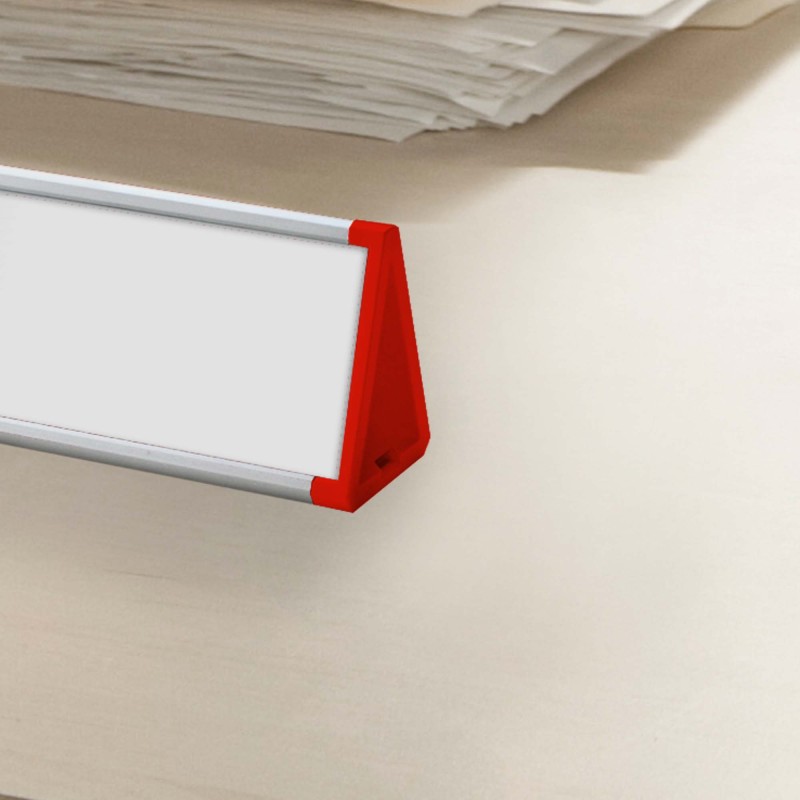 segnaposto da banco signcode table 297 mm RE-rosso-RAL3020