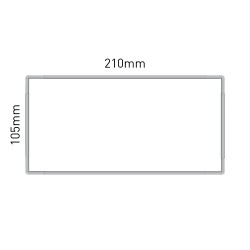 Cartello modulare intercambiabile a parete, alluminio anodizzato signcode wall 105x210 mm HxB Cartello modulare intercambiabile a parete, alluminio anodizzato signcode wall 105x210 mm HxB