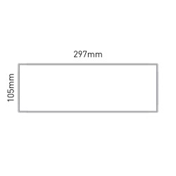 Cartello modulare intercambiabile a parete, alluminio anodizzato signcode wall 105x297 mm HxB Cartello modulare intercambiabile a parete, alluminio anodizzato signcode wall 105x297 mm HxB