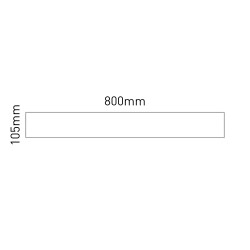 Cartello modulare intercambiabile a parete, alluminio anodizzato signcode wall 105x800 mm HxB Cartello modulare intercambiabile a parete, alluminio anodizzato signcode wall 105x800 mm HxB