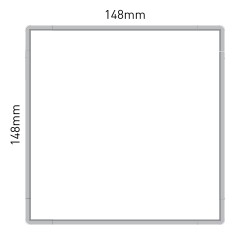 Cartello modulare intercambiabile a parete, alluminio anodizzato signcode wall 148x148 mm HxB Cartello modulare intercambiabile a parete, alluminio anodizzato signcode wall 148x148 mm HxB