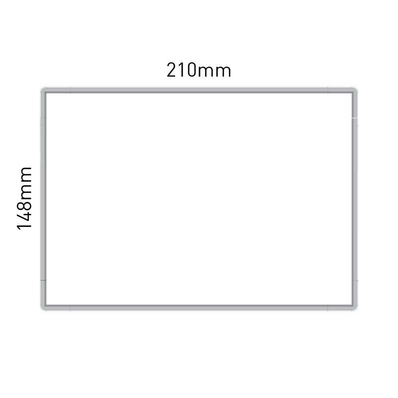 Cartello modulare intercambiabile a parete, alluminio anodizzato signcode wall 148x210 mm HxB