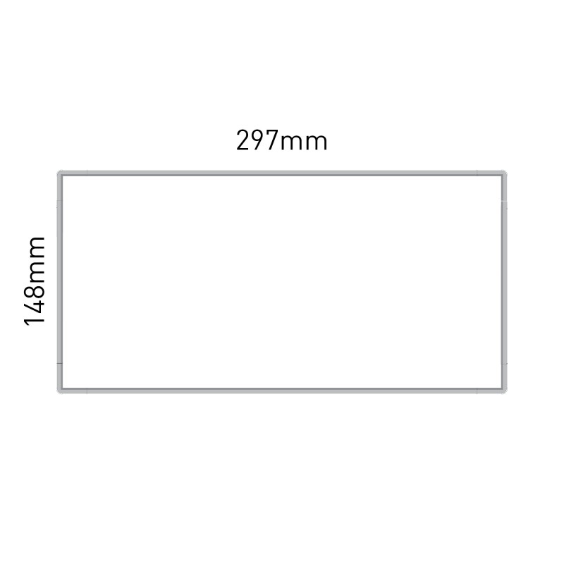 Cartello modulare intercambiabile a parete, alluminio anodizzato signcode wall 148x297 mm HxB