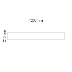 Cartello modulare intercambiabile a parete, alluminio anodizzato signcode wall 210x1200 mm HxB Cartello modulare intercambiabile a parete, alluminio anodizzato signcode wall 210x1200 mm HxB