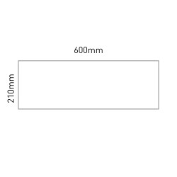 Cartello modulare intercambiabile a parete, alluminio anodizzato signcode wall 210x600 mm HxB Cartello modulare intercambiabile a parete, alluminio anodizzato signcode wall 210x600 mm HxB