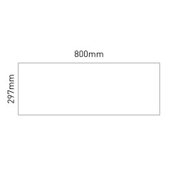 Cartello modulare intercambiabile a parete, alluminio anodizzato signcode wall 297x800 mm HxB Cartello modulare intercambiabile a parete, alluminio anodizzato signcode wall 297x800 mm HxB