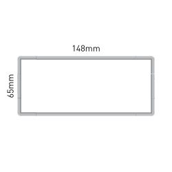 Cartello modulare intercambiabile a parete, alluminio anodizzato signcode wall 65x148 mm HxB Cartello modulare intercambiabile a parete, alluminio anodizzato signcode wall 65x148 mm HxB