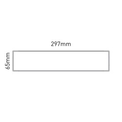 Cartello modulare intercambiabile a parete, alluminio anodizzato signcode wall 65x297 mm HxB Cartello modulare intercambiabile a parete, alluminio anodizzato signcode wall 65x297 mm HxB