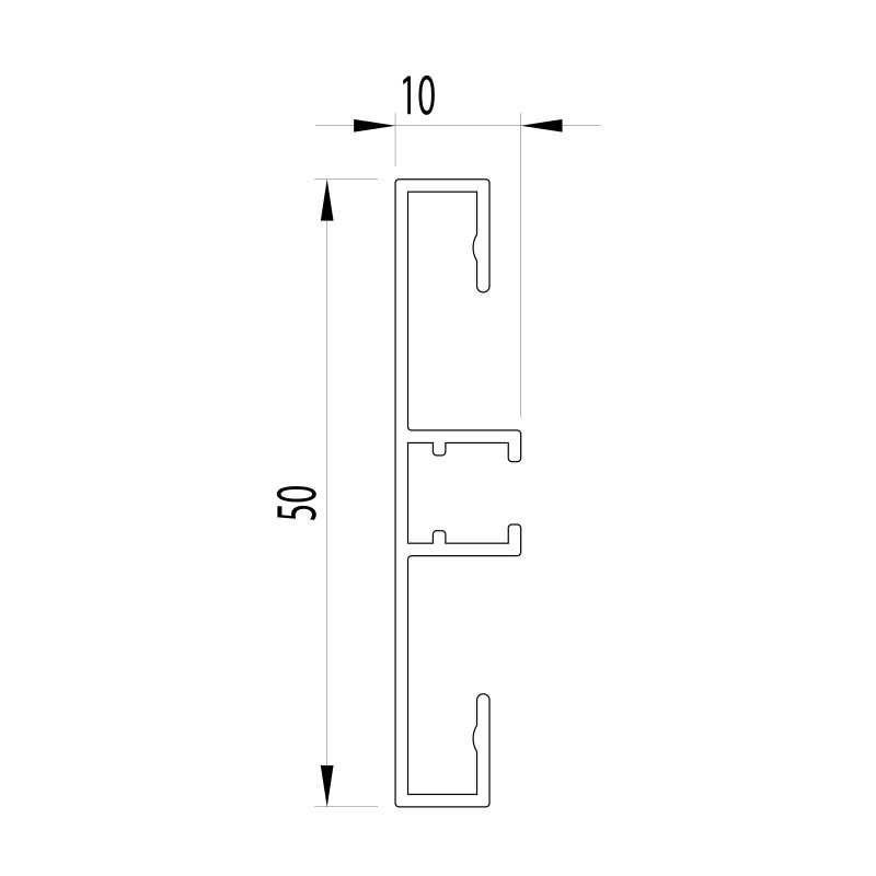 sistema invisibile per fissaggio grandi pannelli backframe 1400x1000 mm HxB