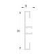 sistema invisibile per fissaggio grandi pannelli backframe 1400x1000 mm HxB