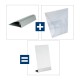profilo ad incastro per espositore da banco base in alluminio snapin 500 mm