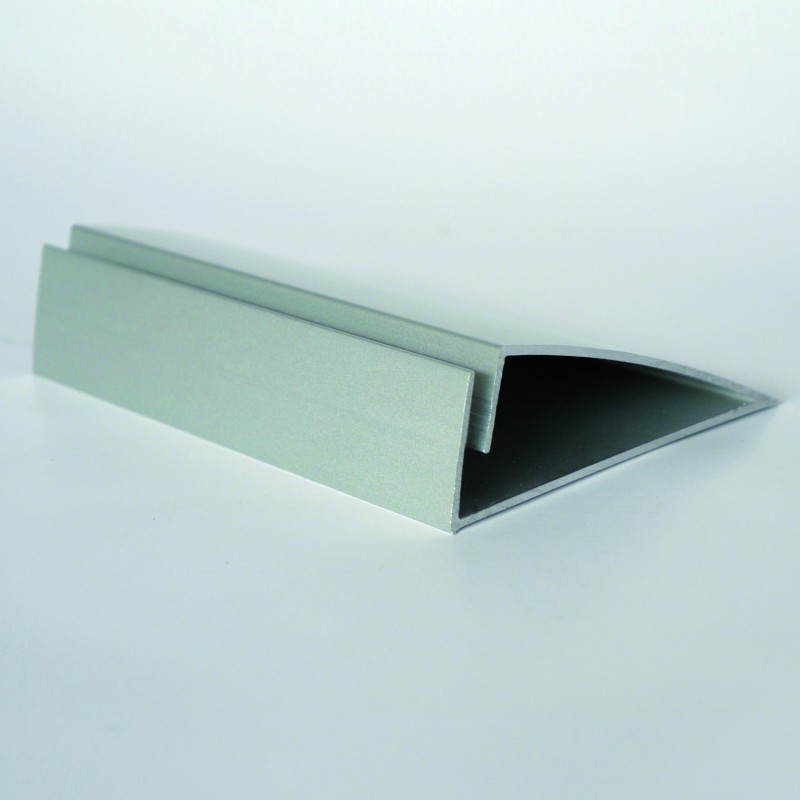 profilo ad incastro per espositore da banco base in alluminio snapin 500 mm