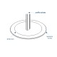 soistes base per interni  base soistes Ø330mm